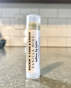 Tallow Lip Balm: Vanilla Mint